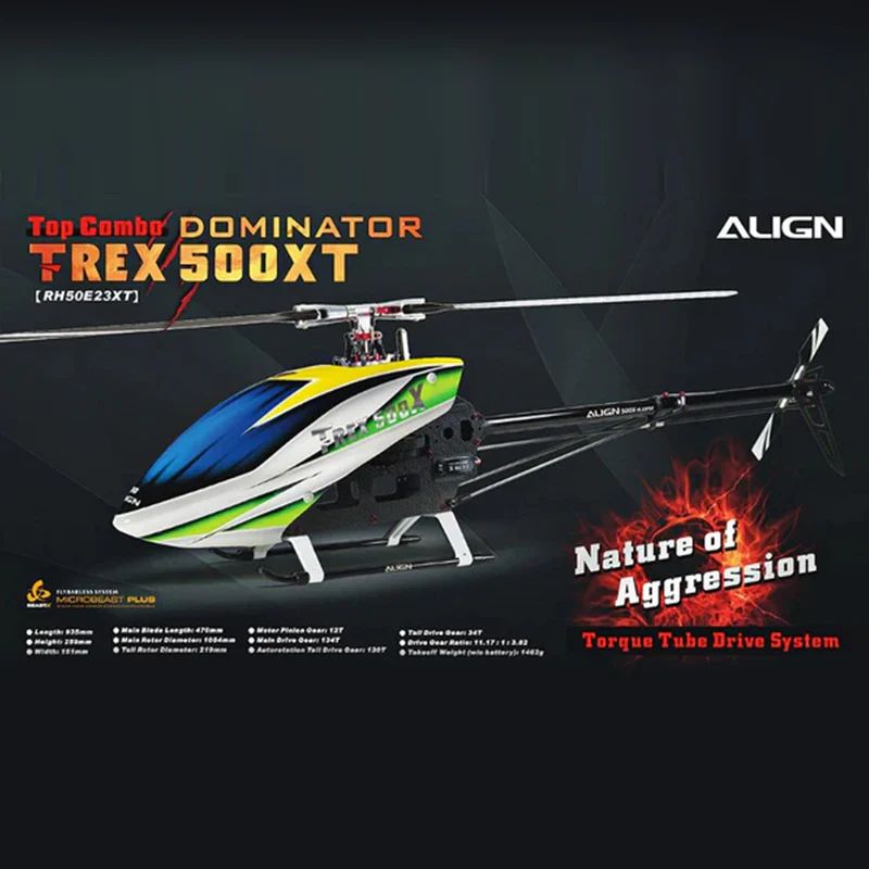 Align T-REX 500XT (Torque Tube Drive) TOP Combo (RCE-BL80X ESC) - RH50E23XT - Image 3