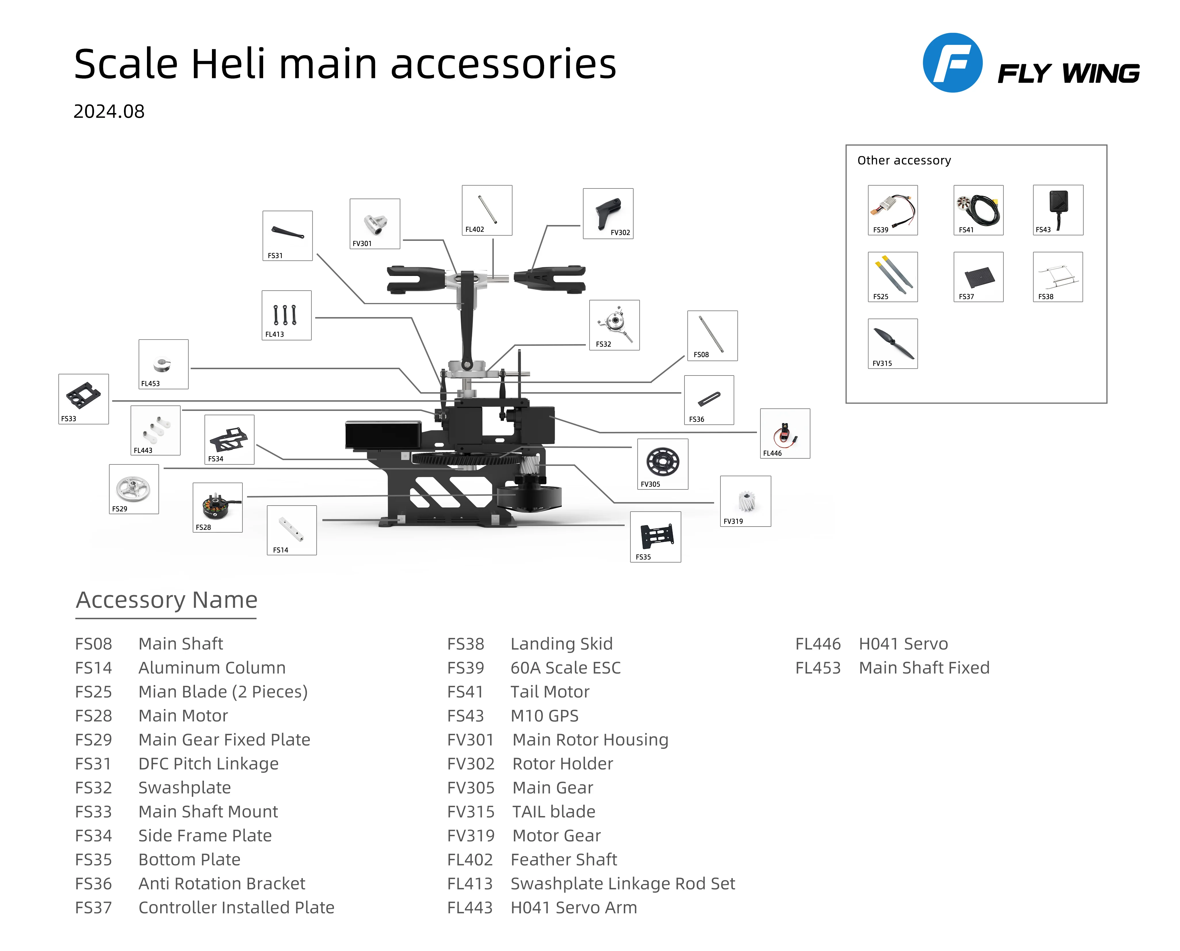 FlyWing BELL-206 V3 GPS Scale Helicopter W/ ACE Flight Controller (RTF) - Image 4