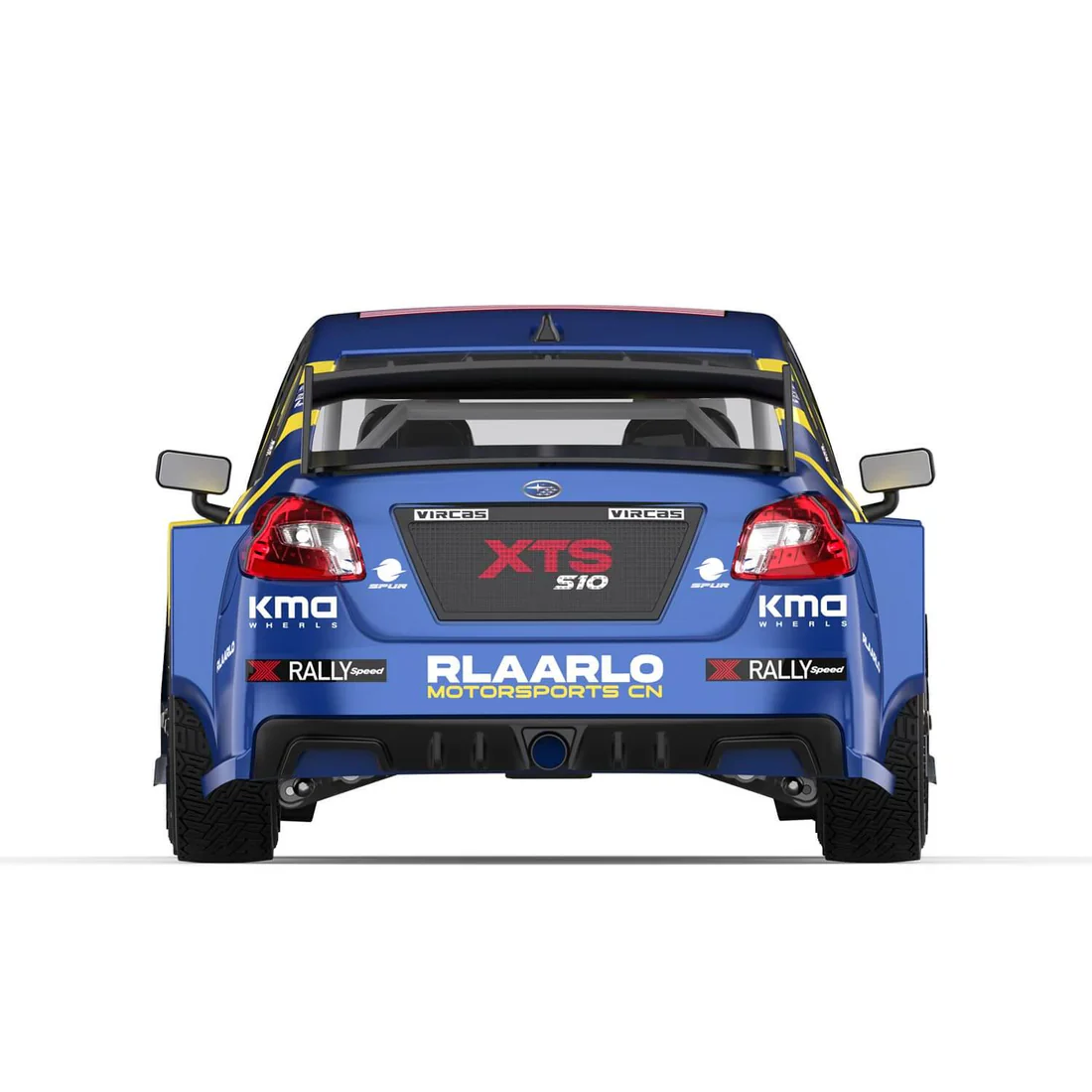 Rlaarlo 1/10 Scale RTR 4WD Carbon Fiber Brushless RC Rally Car - Image 4