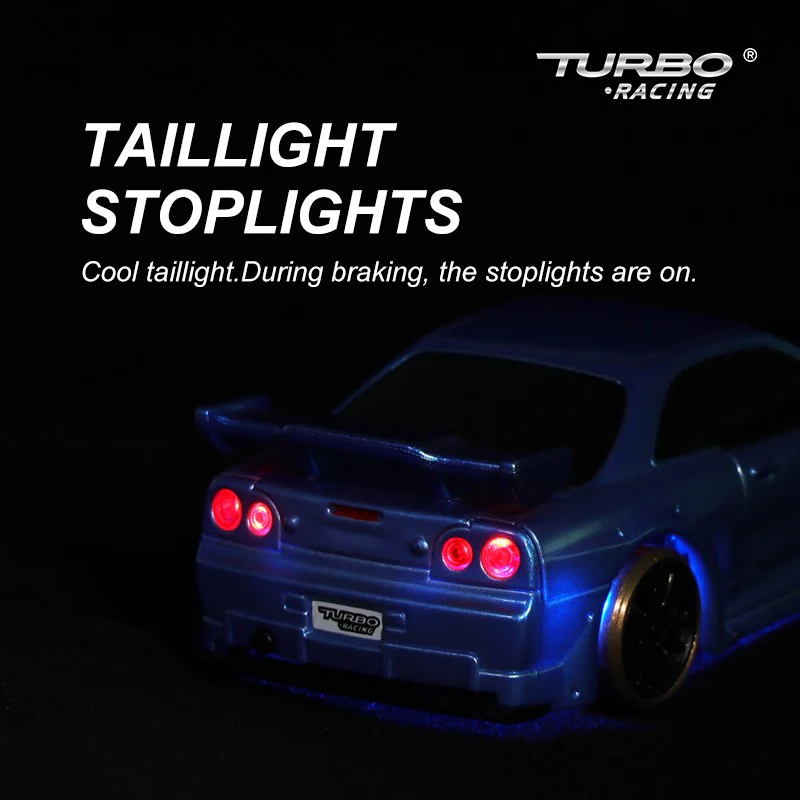 Turbo Racing C64 1:76 Drift Car - BLUE - Image 5